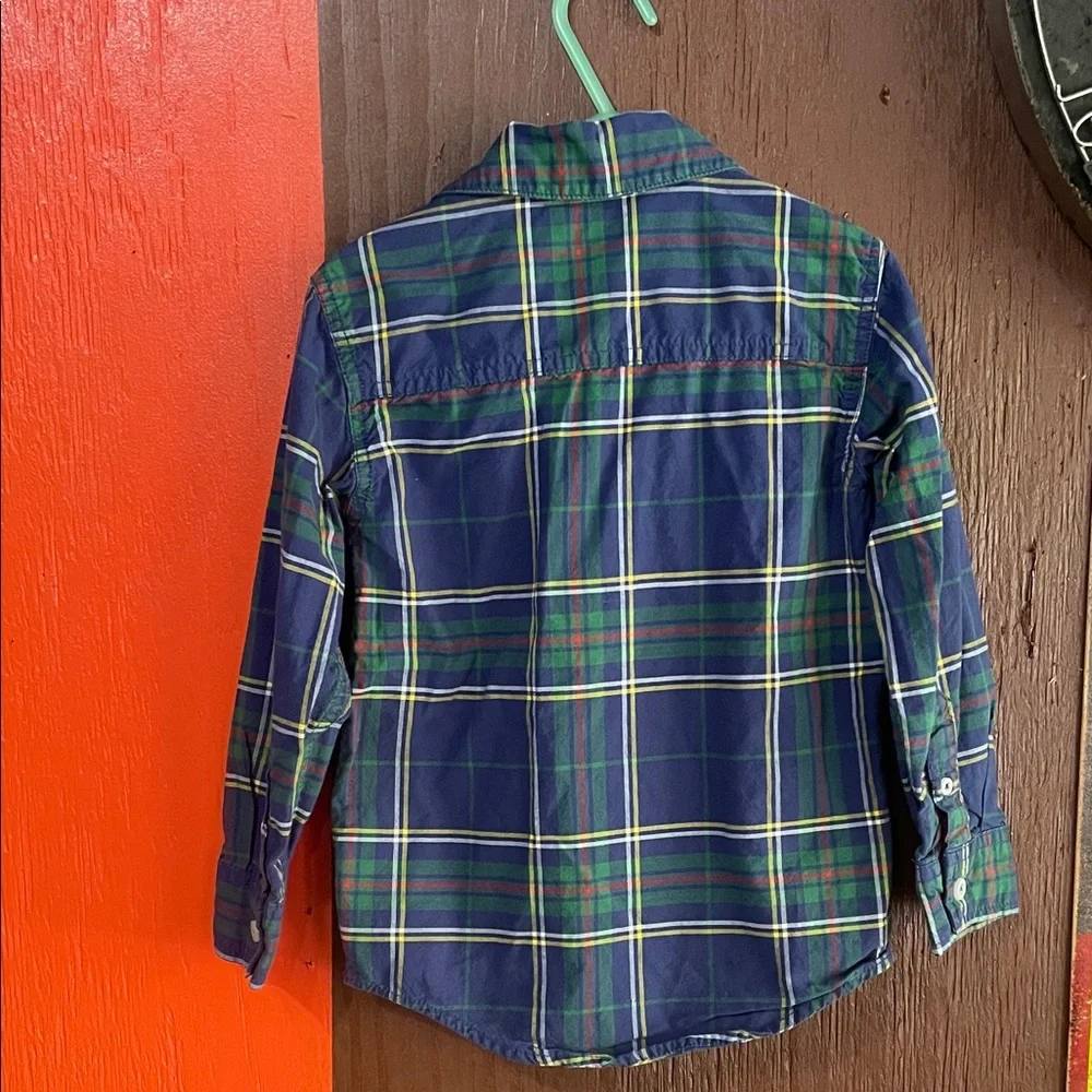 Carter's Multicolor Plaid Button-Down Shirt, size 5